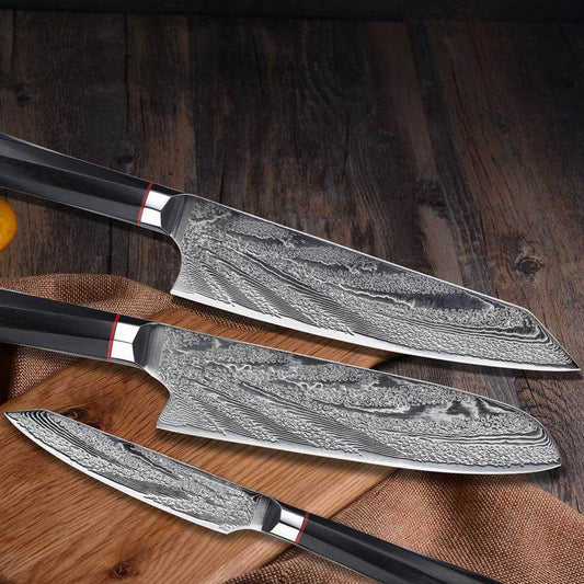 Damascus Steel Knife Chef's Knife Set Knife - Mubimart