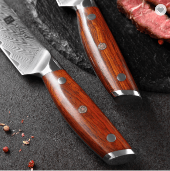 Damascus Steel Knife Professional Steak Knife Set Western Knife Steak Knife Main Dinner Knife - Mubimart