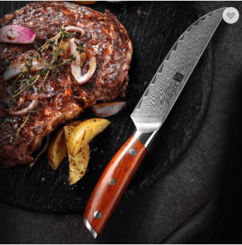Damascus Steel Knife Professional Steak Knife Set Western Knife Steak Knife Main Dinner Knife - Mubimart