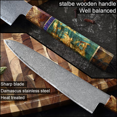 Damascus knife set - Mubimart -  