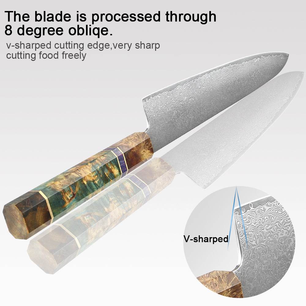Damascus knife set - Mubimart