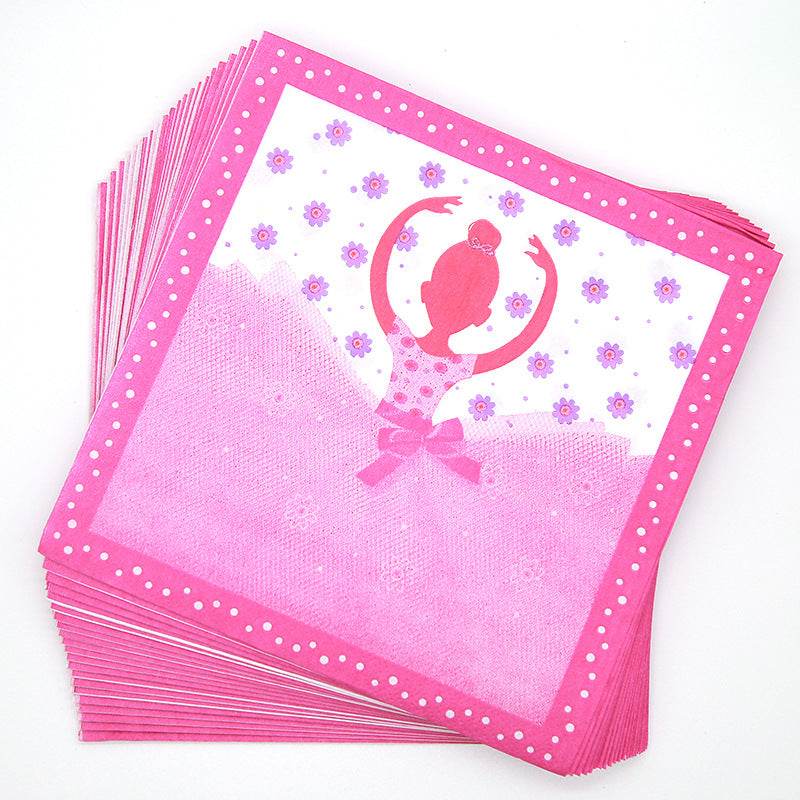 Dancing Girl Birthday Party Decoration Supplies Disposable - Mubimart