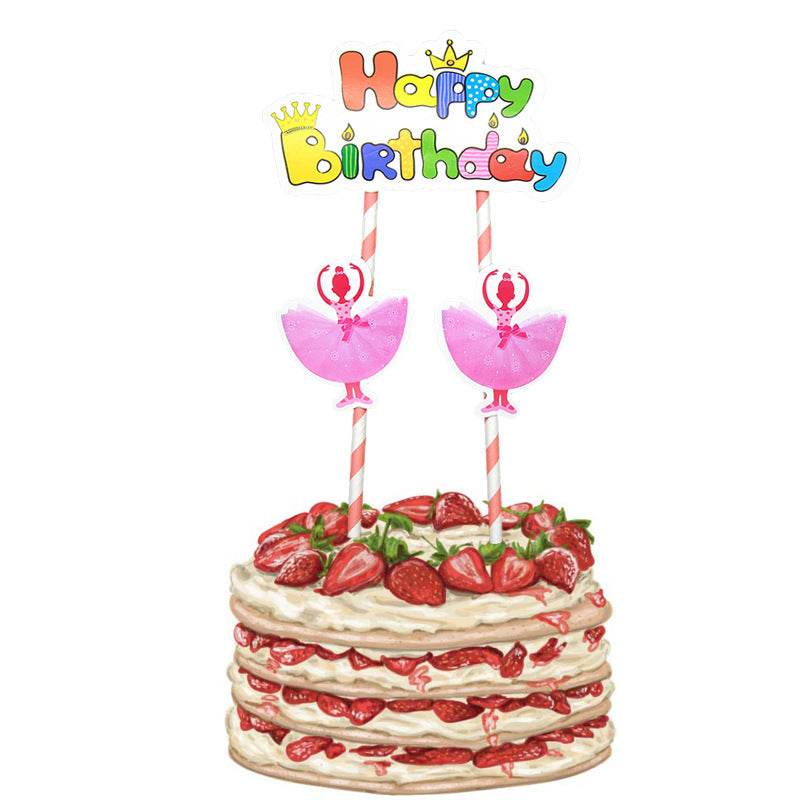 Dancing Girl Birthday Party Decoration Supplies Disposable - Mubimart