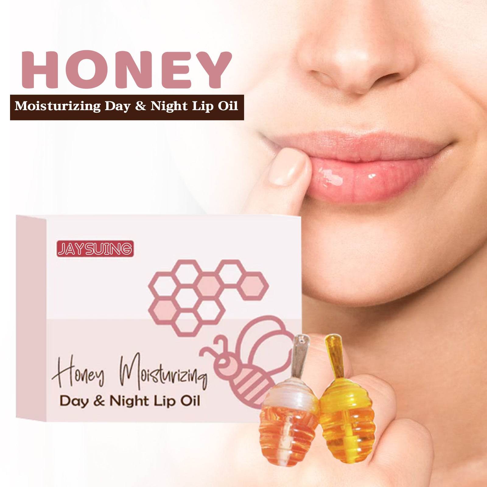 Day And Night Honey Moisturizing Lip Gloss Fade Lip Lines - Mubimart
