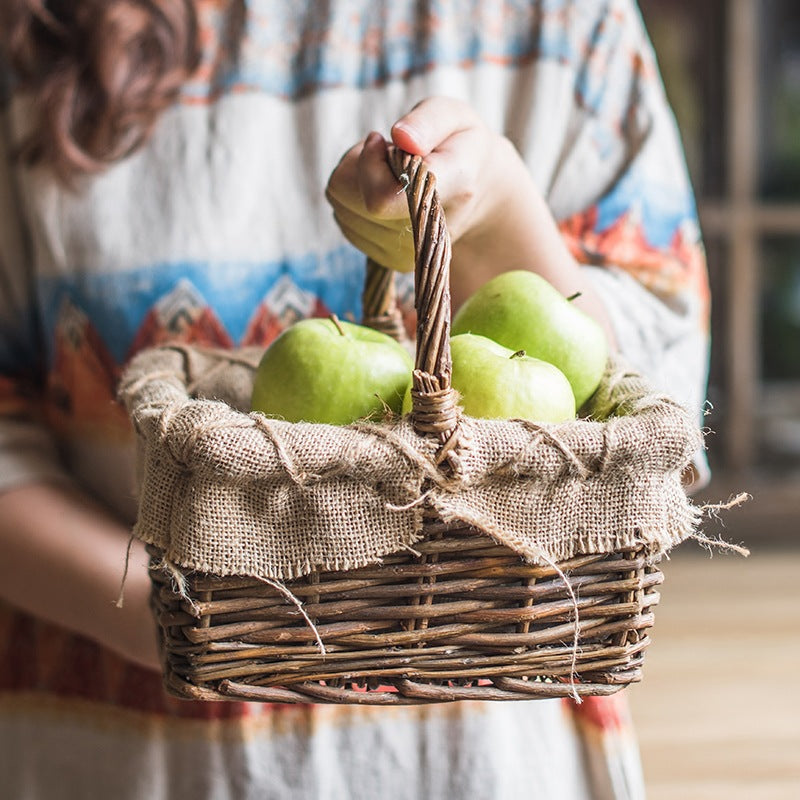 Decorative Vegetable Basket, Fruit Basket, Mari Wicker Flower Ware - Mubimart -  