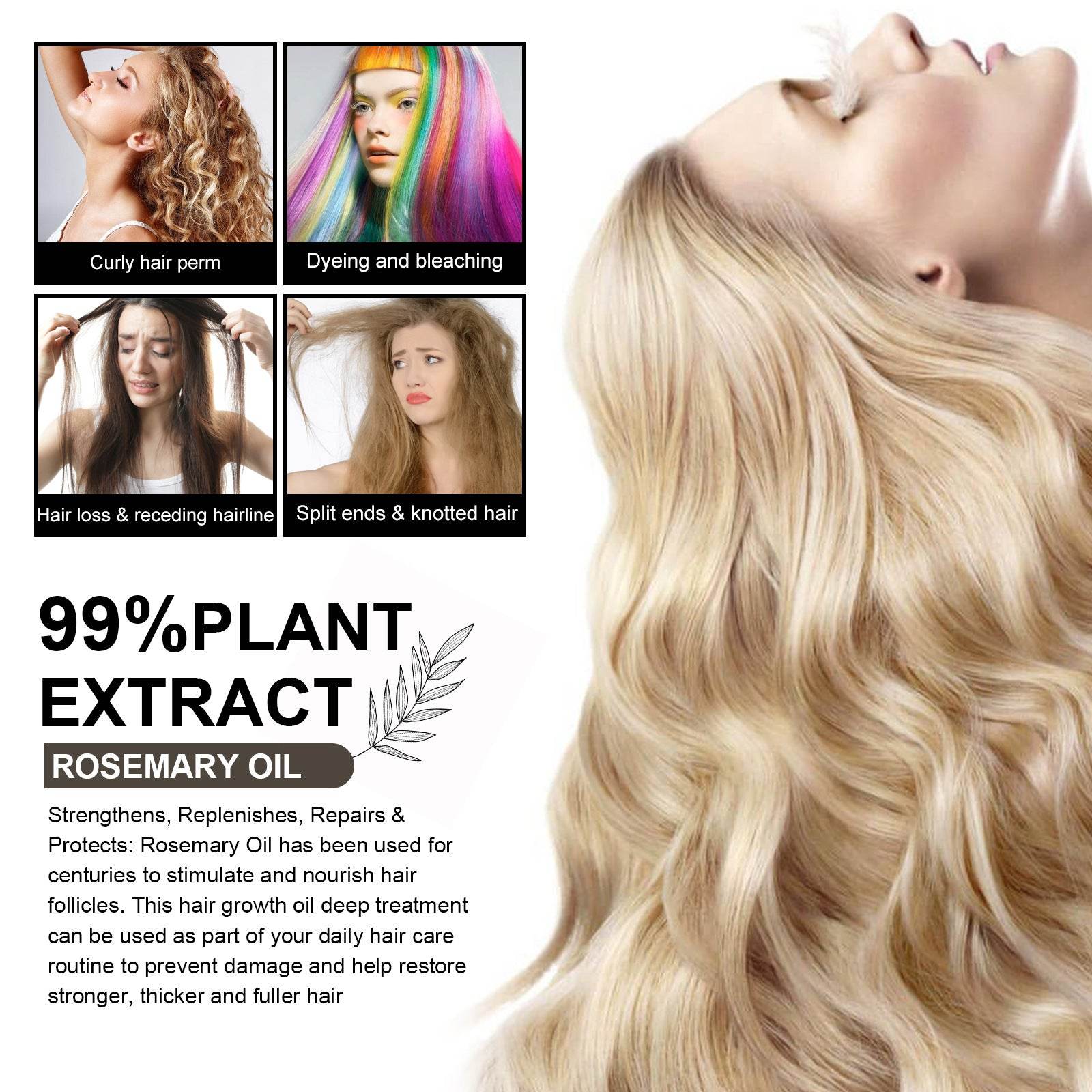 Dense Hair Soft Care Repair Hair Quality Damaged Hair Tail Dry And Frizz - Mubimart