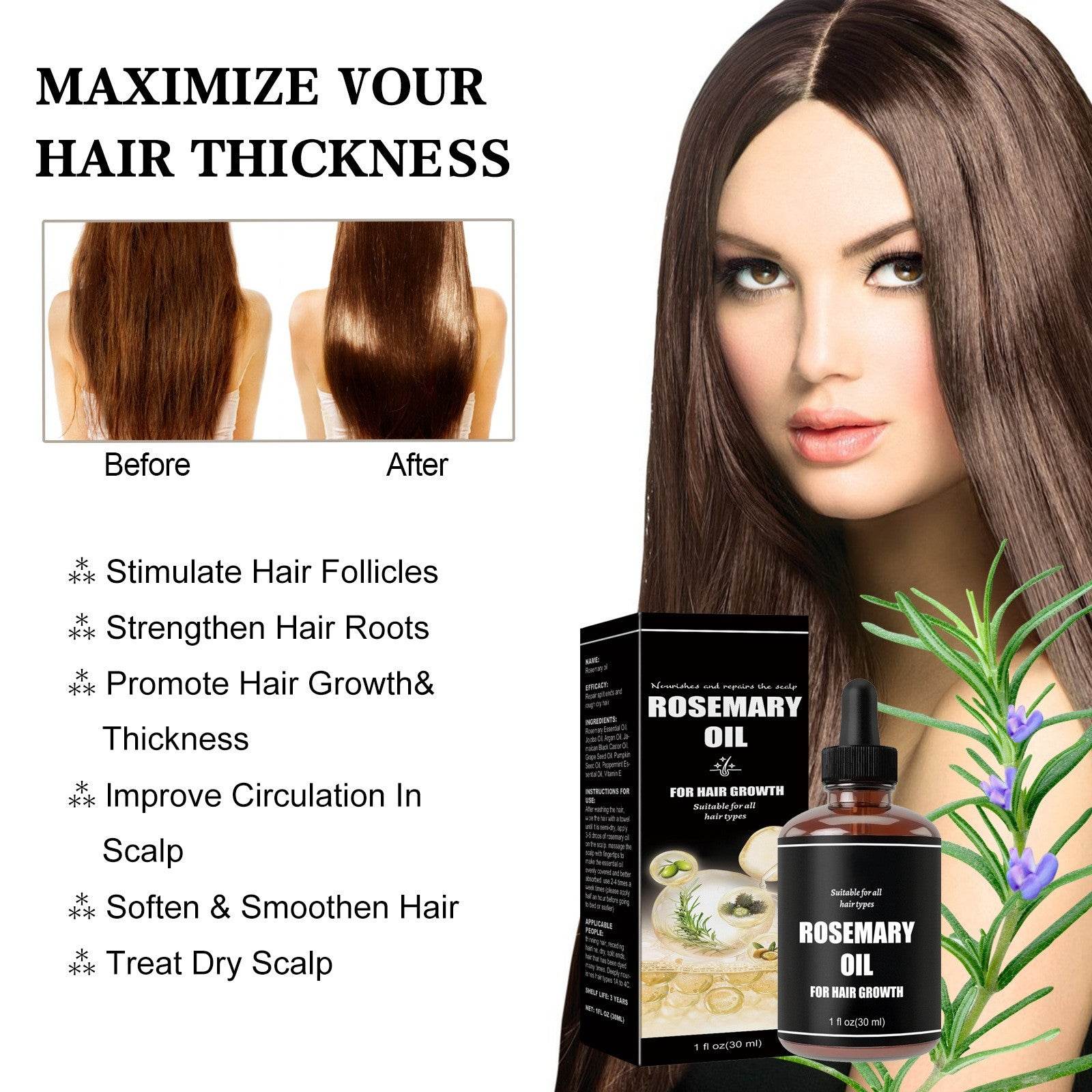 Dense Hair Soft Care Repair Hair Quality Damaged Hair Tail Dry And Frizz - Mubimart