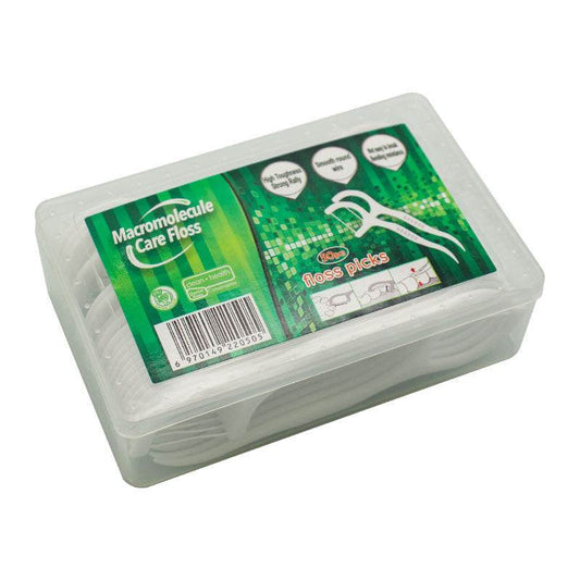 Dental Floss 50 Square Boxed Dental Floss Sticks - Mubimart