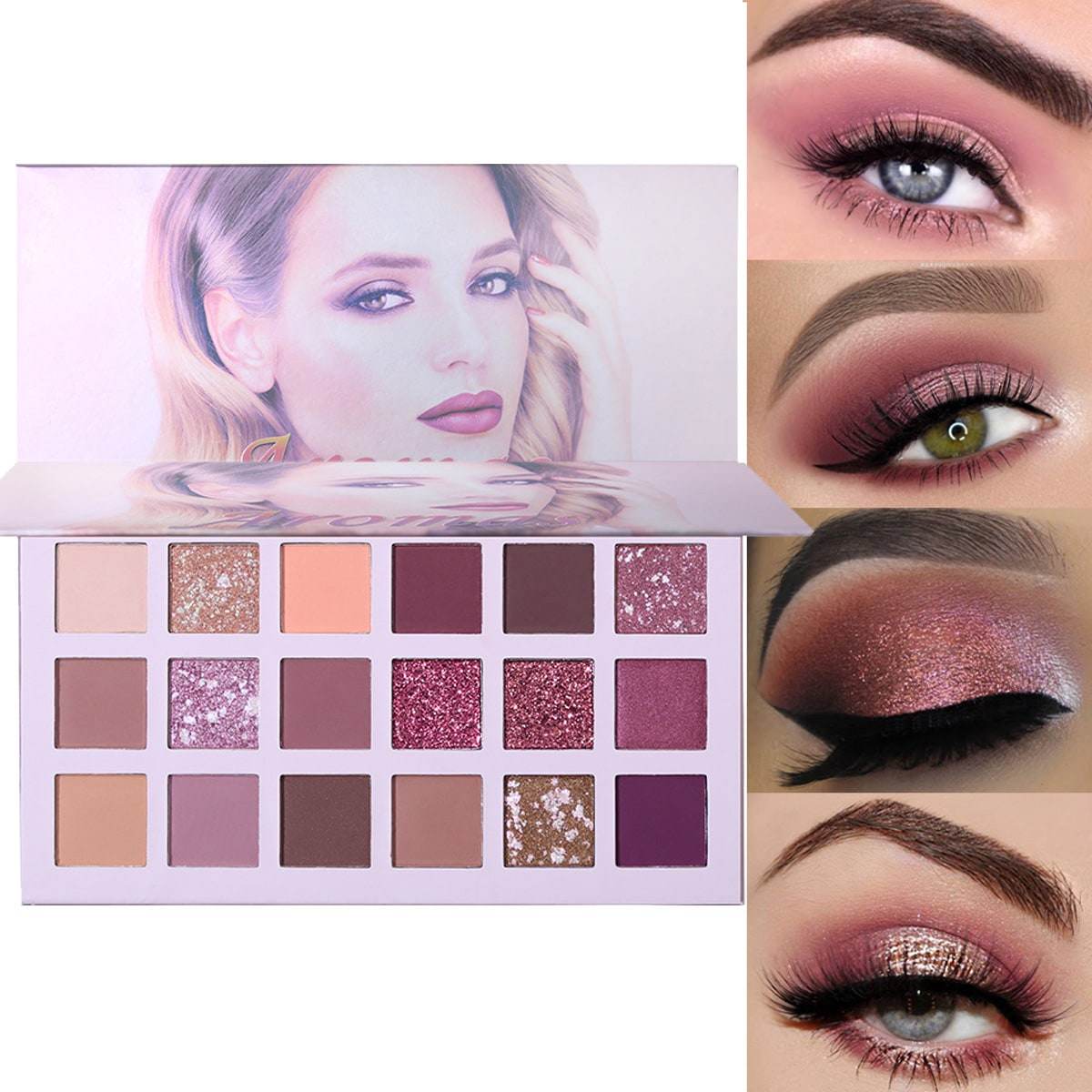 Desert Rose Eyeshadow Palette 18 Color Eyeshadow Palette - Mubimart
