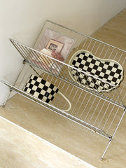 Design Retro Checkerboard Tray Cake Tray - Mubimart -  