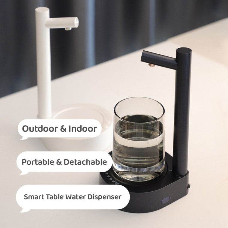 Desk Dispenser Electric Water Gallon Automatic Water Bottle Dispenser Rechargeable Water Dispenser - Mubimart