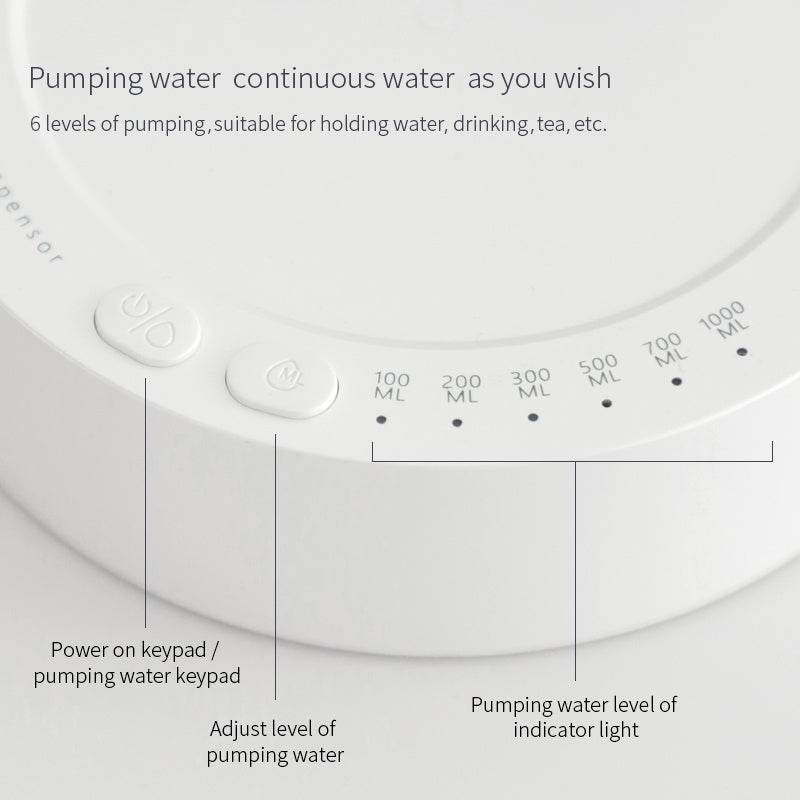 Desk Dispenser Electric Water Gallon Automatic Water Bottle Dispenser Rechargeable Water Dispenser - Mubimart