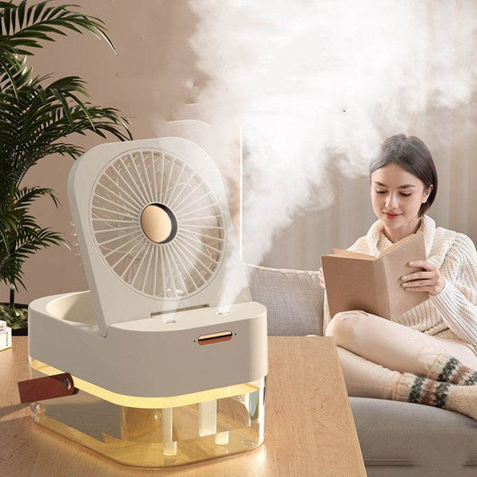 Desktop Air Cooler Dual Spray Conditioning Fan - Mubimart