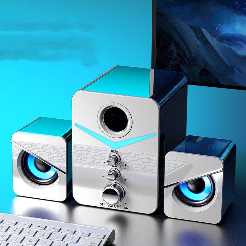 Desktop Computer Sound Bar Speakers with Compact Maneuverable Size Bluetooth Speaker - Mubimart