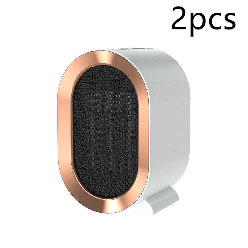 Desktop Electric Heater Mini Portable Fan Heater 220V PTC Ceramic Heating Warm Air Blower Home Office Warmer Machine - Mubimart