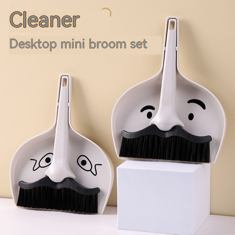 Desktop Mini Small Broom Dustpan Suit - Mubimart -  