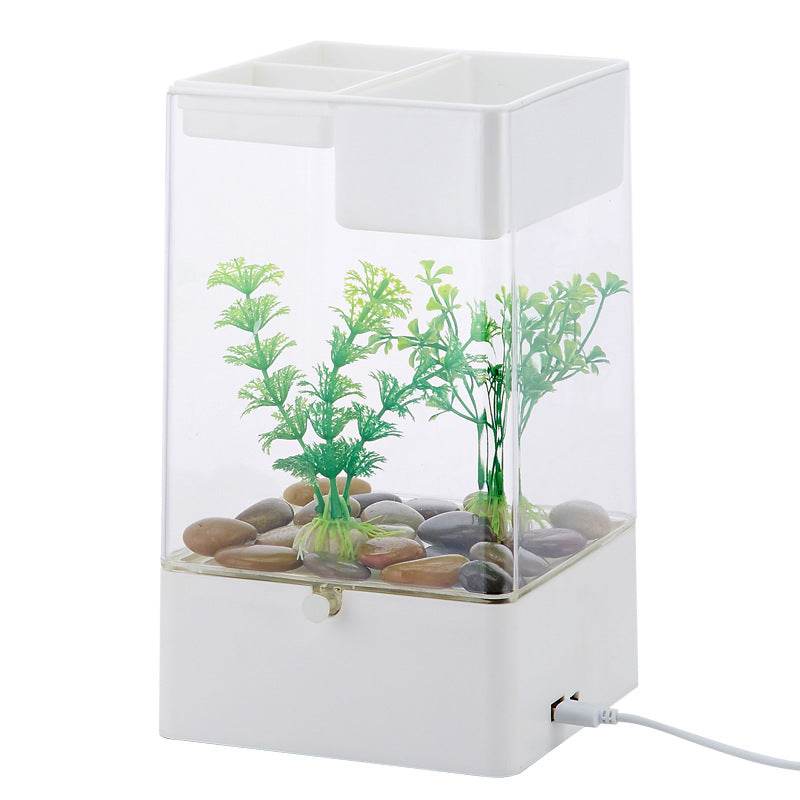 Desktop acrylic transparent fish tank - Mubimart