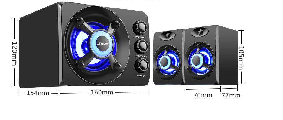 Desktop home speakers - Mubimart -  