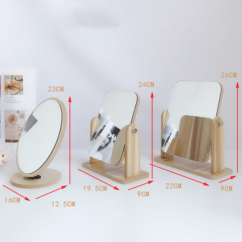 Desktop vanity mirror rotating vanity mirror - Mubimart -  