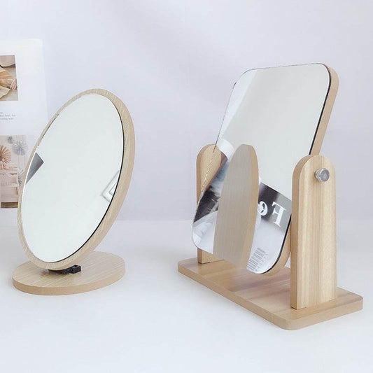 Desktop vanity mirror rotating vanity mirror - Mubimart