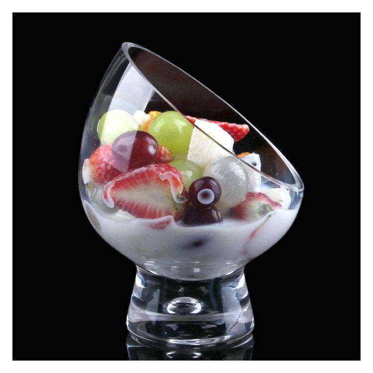 Diagonal Salad Cup Personalized Ice Cream Dessert Bowl - Mubimart