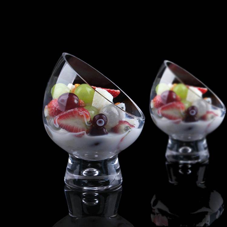 Diagonal Salad Cup Personalized Ice Cream Dessert Bowl - Mubimart