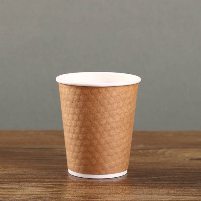 Diamond Paper Disposable With Lid Coffee Takeaway Packing Cup - Mubimart