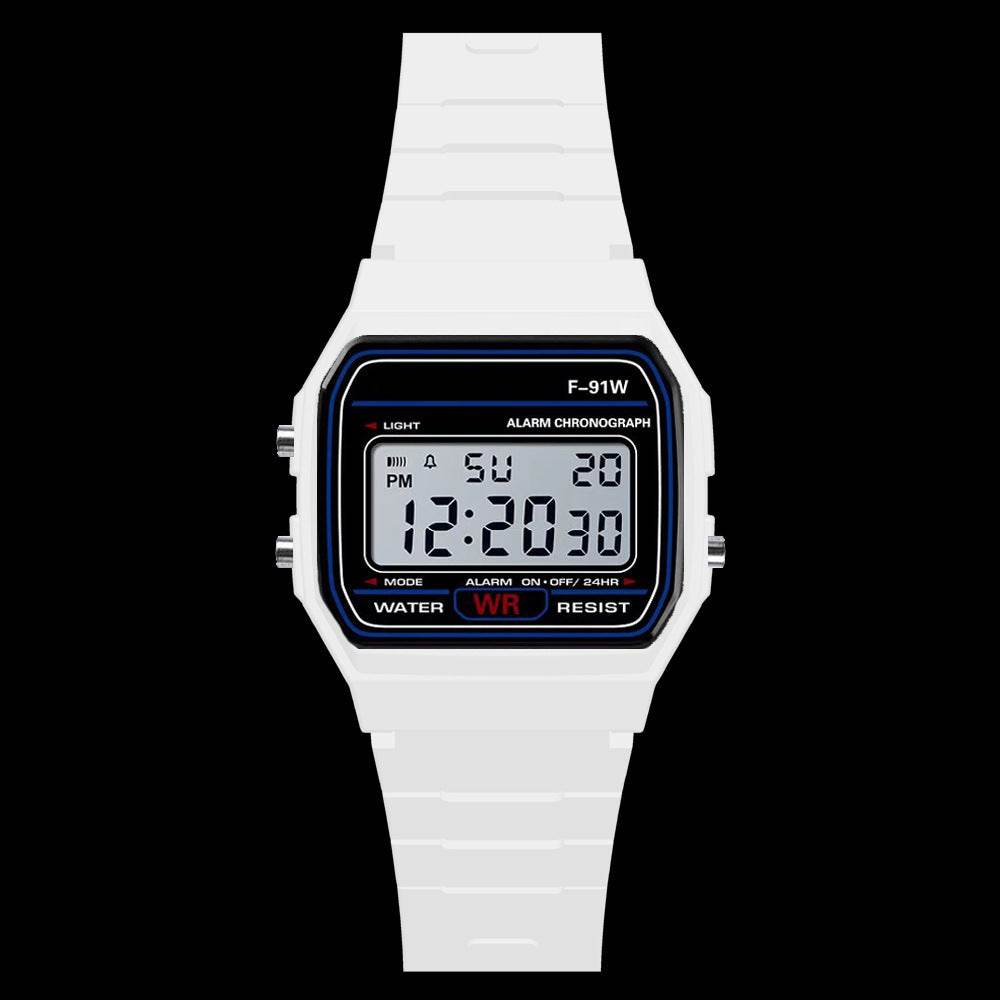 Digital Display Waterproof Round Watch Children Electronic Watch - Mubimart