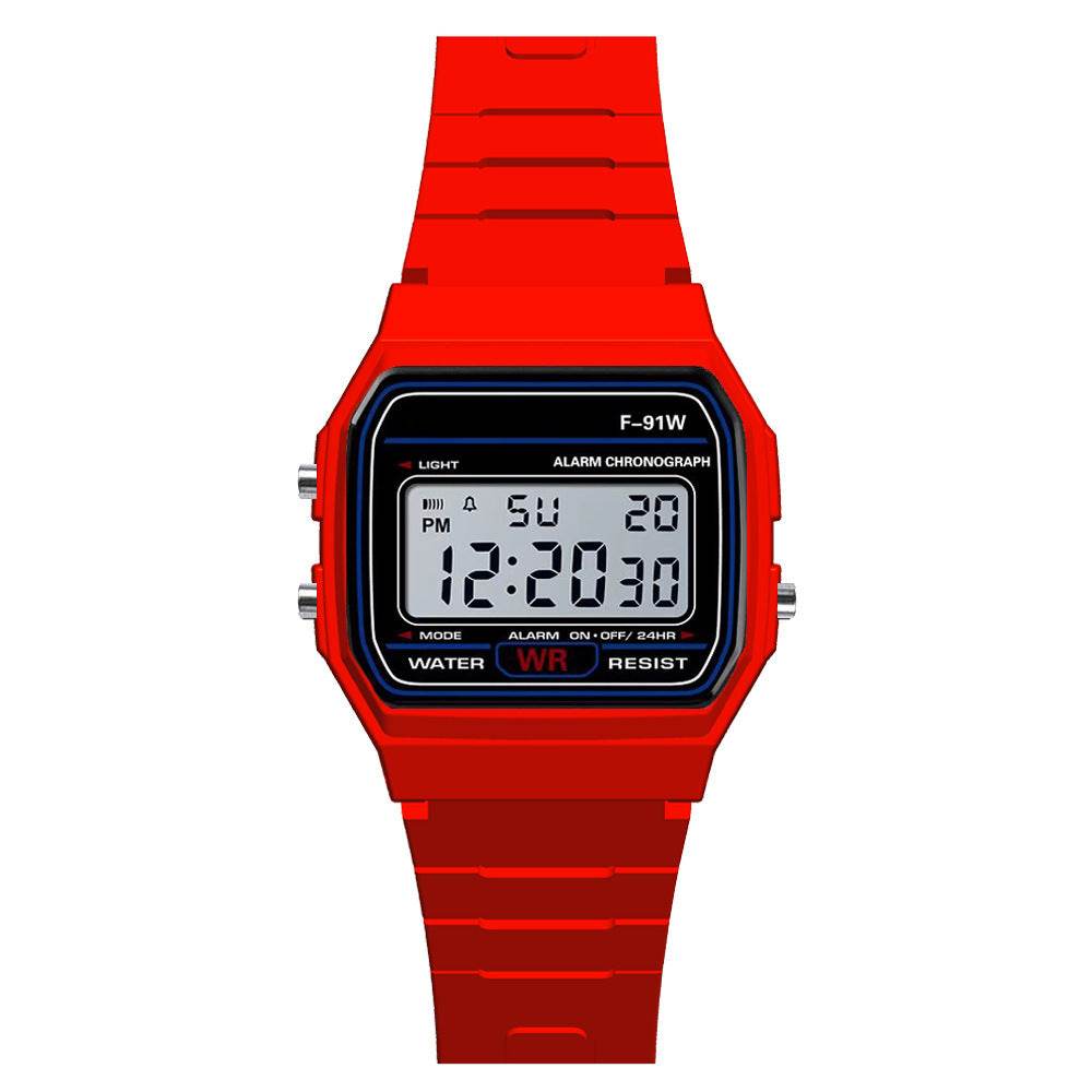 Digital Display Waterproof Round Watch Children Electronic Watch - Mubimart