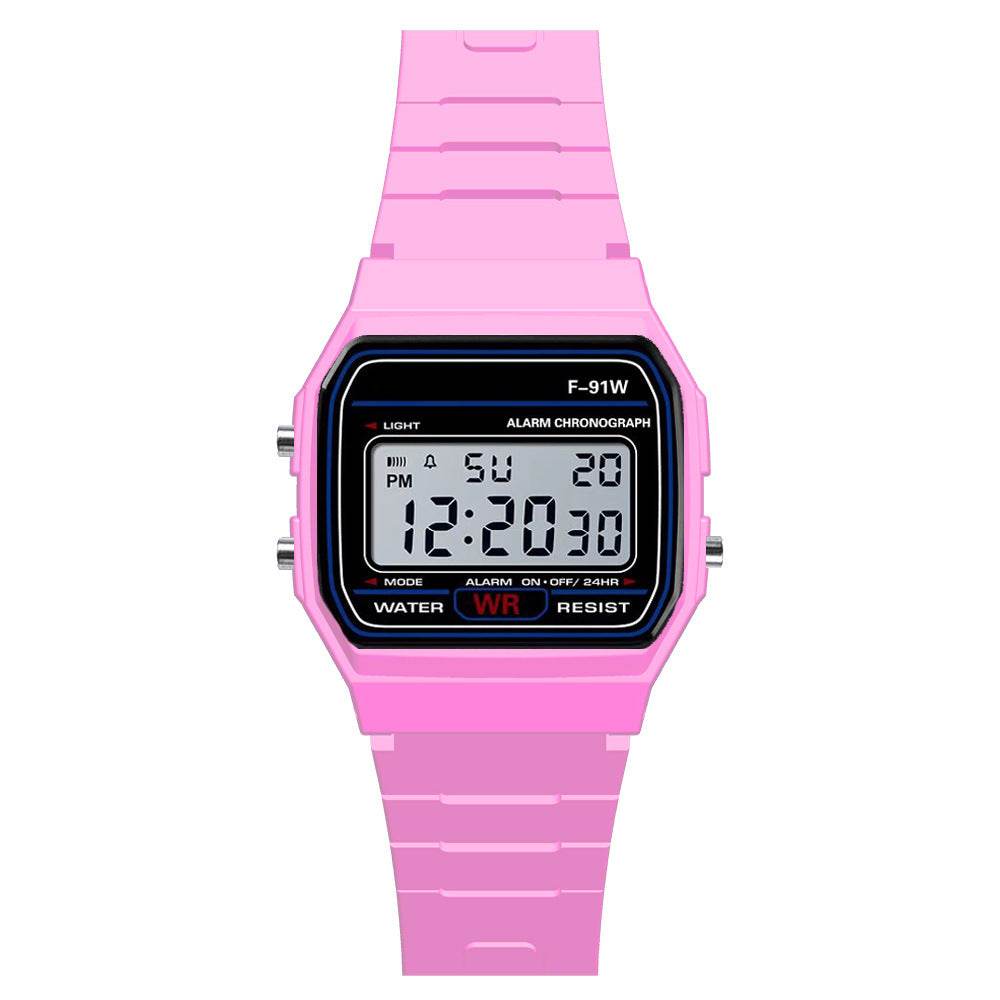 Digital Display Waterproof Round Watch Children Electronic Watch - Mubimart