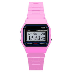 Digital Display Waterproof Round Watch  Children Electronic Watch - Mubimart -  