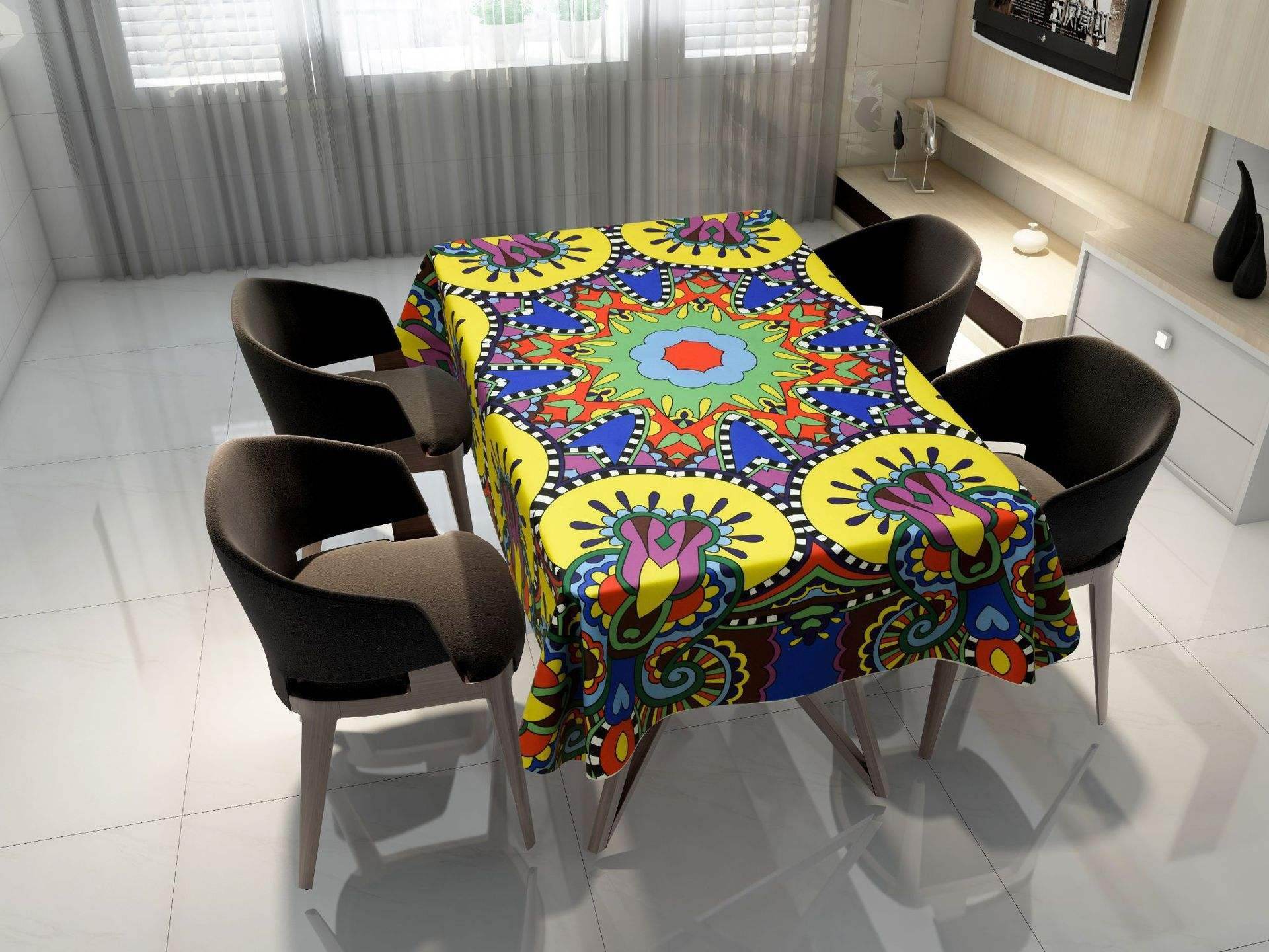 Digital printed tablecloth - Mubimart