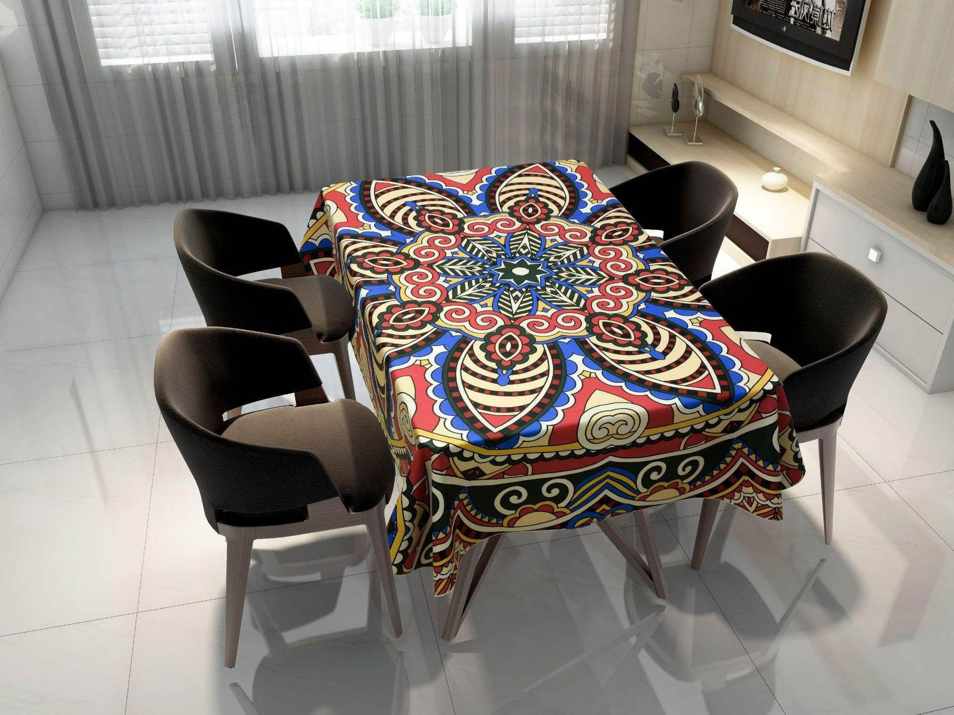 Digital printed tablecloth - Mubimart