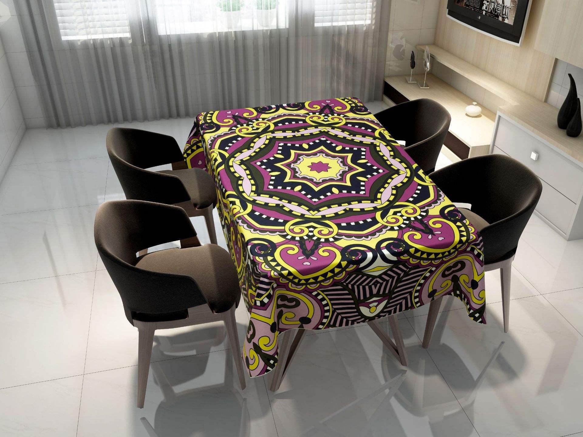 Digital printed tablecloth - Mubimart