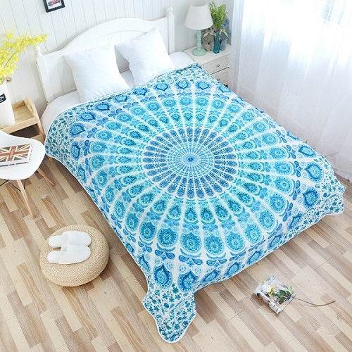 Digital three-dimensional printing flannel blanket - Mubimart