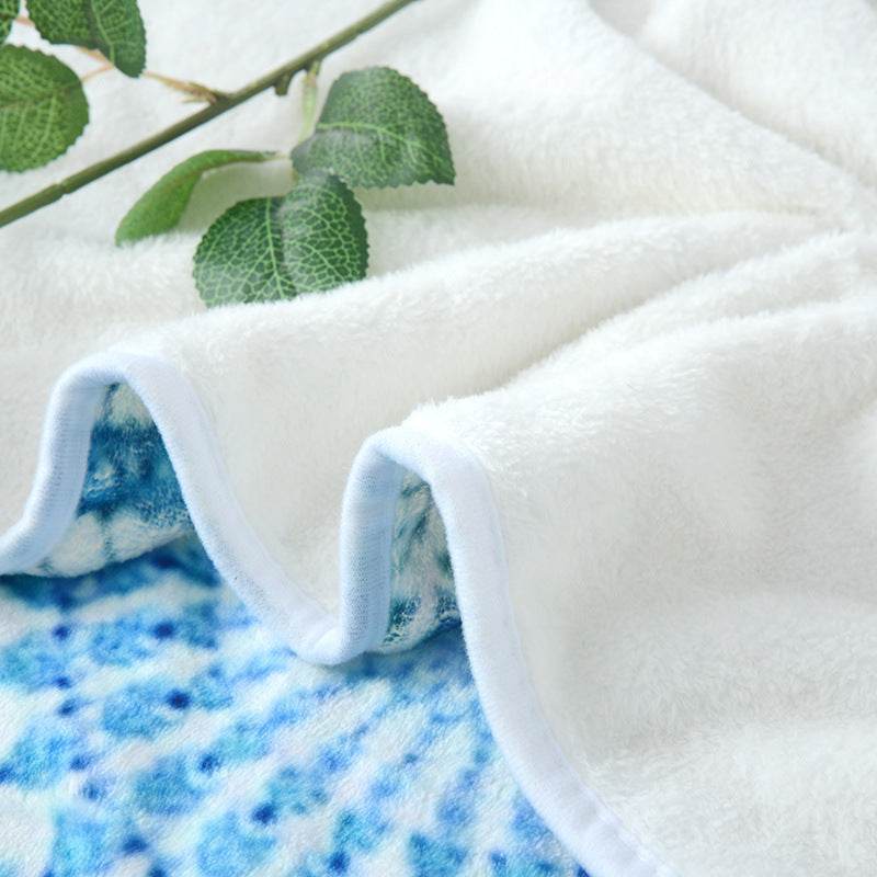 Digital three-dimensional printing flannel blanket - Mubimart