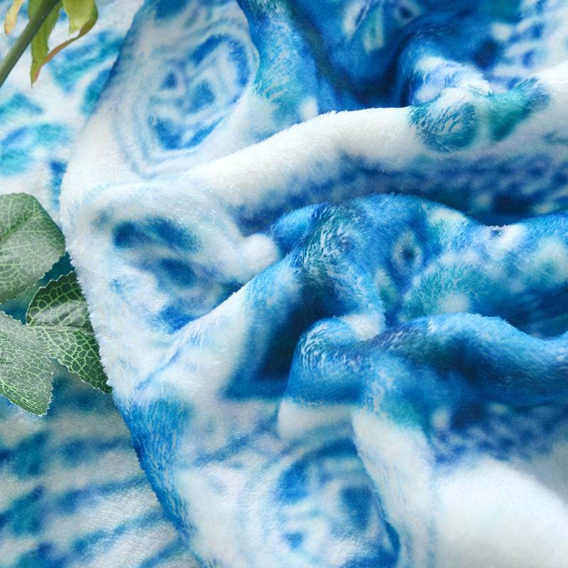 Digital three-dimensional printing flannel blanket - Mubimart