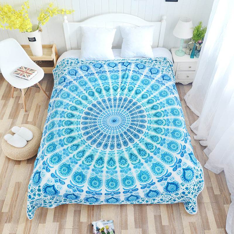Digital three-dimensional printing flannel blanket - Mubimart