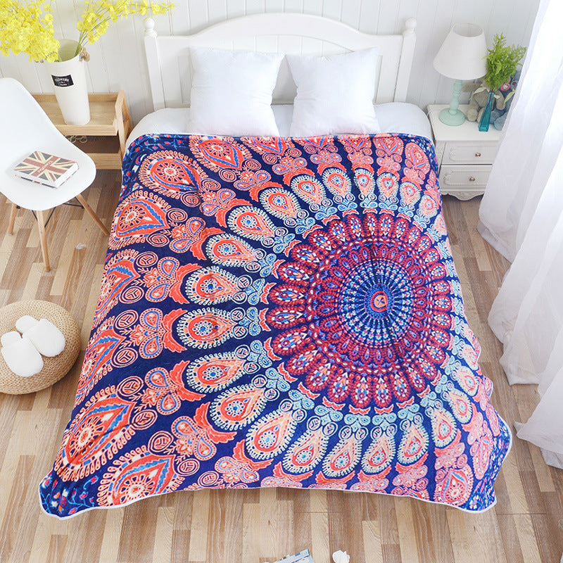 Digital three-dimensional printing flannel blanket - Mubimart -  