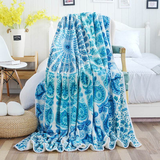 Digital three-dimensional printing flannel blanket - Mubimart
