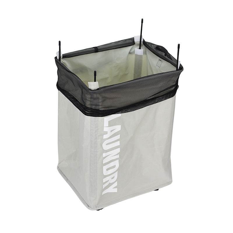 Dirty Laundry Basket Foldable Oxford Cloth Fabric Pulley Laundry Basket - Mubimart