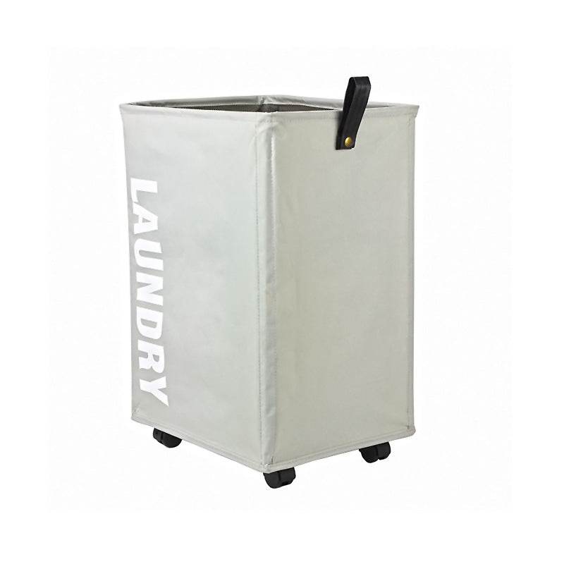 Dirty Laundry Basket Foldable Oxford Cloth Fabric Pulley Laundry Basket - Mubimart