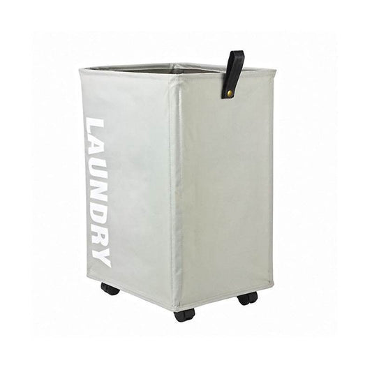 Dirty Laundry Basket Foldable Oxford Cloth Fabric Pulley Laundry Basket - Mubimart