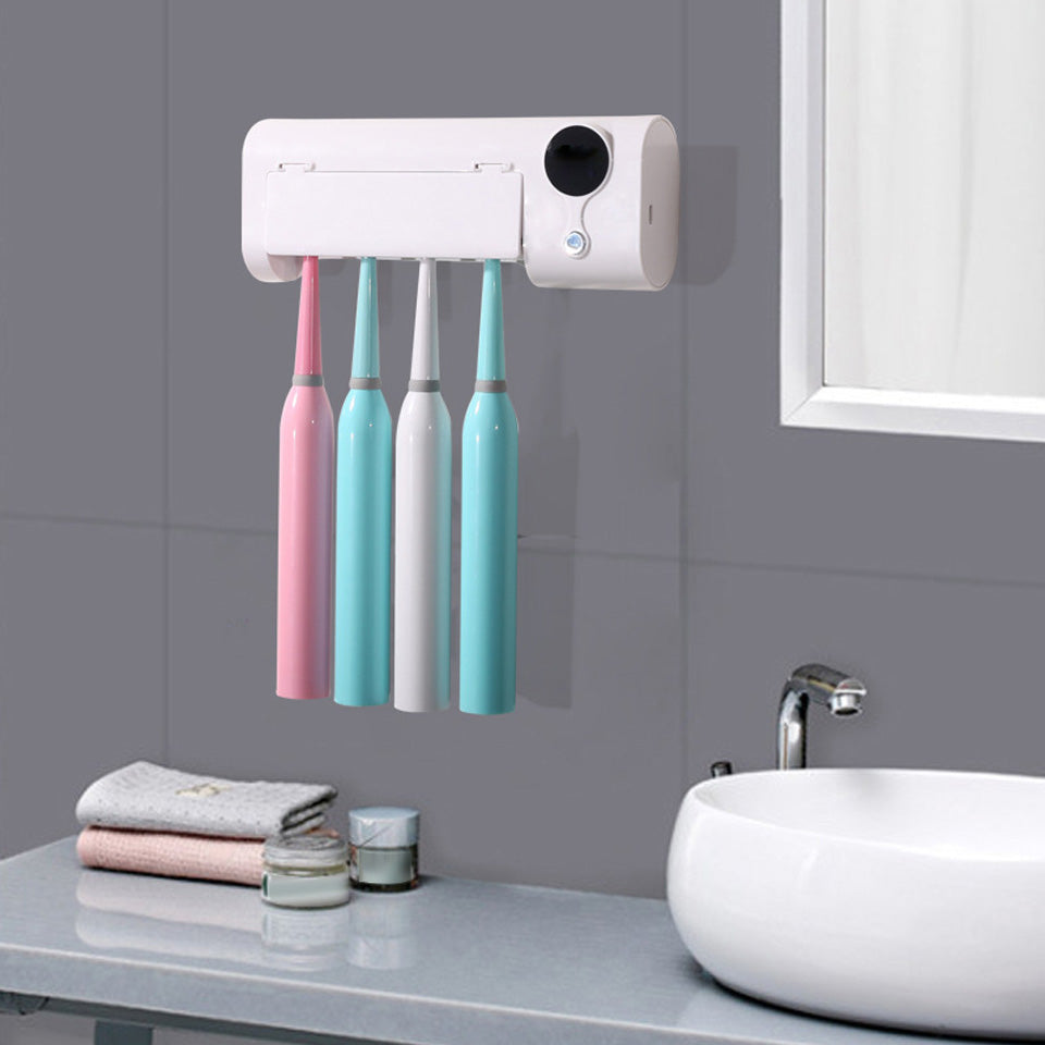 Disinfection Smart UV Toothbrush Holder - Mubimart -  