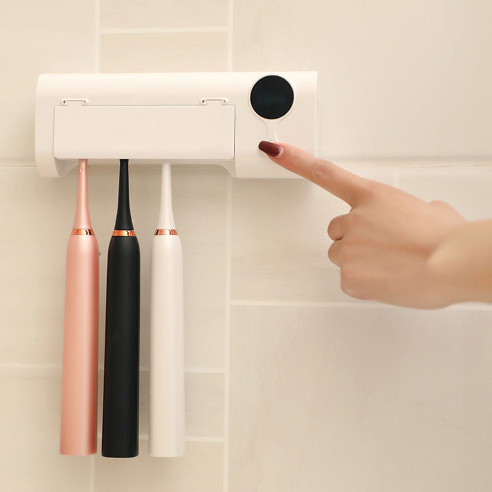 Disinfection Smart UV Toothbrush Holder - Mubimart -  