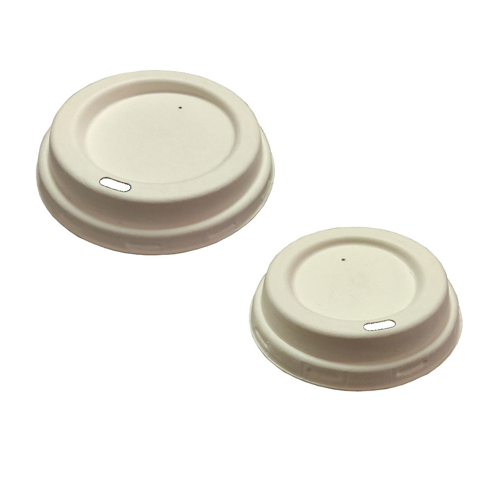 Disposable And Fully Degradable Sugar Cane Pulp Cup Lid - Mubimart -  