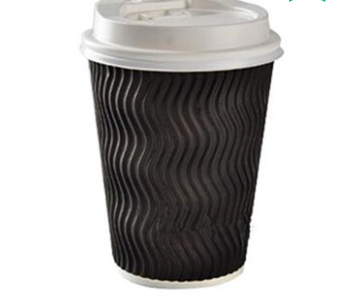 Disposable Coffee Paper Cup, Thickened Anti-Scalding Corrugated Paper Cup, Milk Tea Hot Drink Cup, Take-Away Cup - Mubimart -  