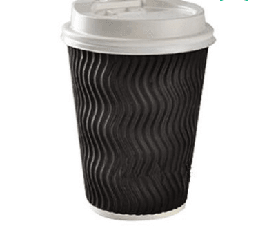 Disposable Coffee Paper Cup, Thickened Anti-Scalding Corrugated Paper Cup, Milk Tea Hot Drink Cup, Take-Away Cup - Mubimart