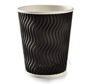 Disposable Coffee Paper Cup, Thickened Anti-Scalding Corrugated Paper Cup, Milk Tea Hot Drink Cup, Take-Away Cup - Mubimart - Disposable Cups 