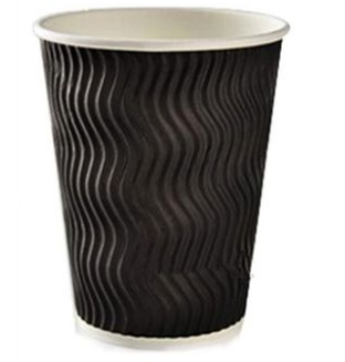 Disposable Coffee Paper Cup, Thickened Anti-Scalding Corrugated Paper Cup, Milk Tea Hot Drink Cup, Take-Away Cup - Mubimart -  